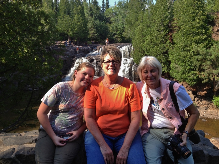 Madi, Mookie and me at Gooseberry Falls